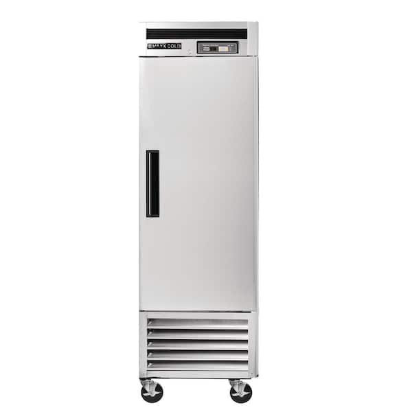 Maxx Cold 23 cu. ft. Single Door Commercial Reach in Refrigerator with Stainless Interior and Exterior