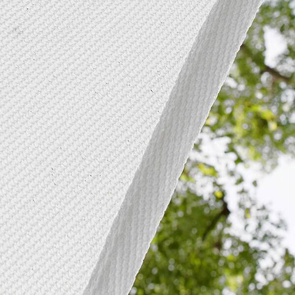 AMGO 20 ft. x 20 ft. x 20 ft. White Triangle Shade Sail