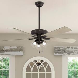 Crestfield 60 in. Indoor Noble Bronze Ceiling Fan with Light