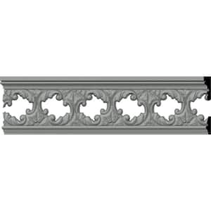 SAMPLE - 3/8 in. x 12 in. x 2-3/4 in. Polyurethane Jackson Pierced Panel Moulding