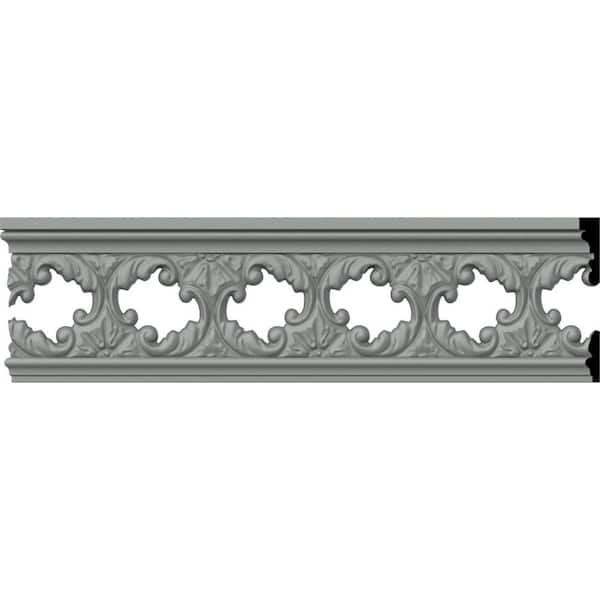 Ekena Millwork SAMPLE - 3/8 in. x 12 in. x 2-3/4 in. Polyurethane Jackson Pierced Panel Moulding
