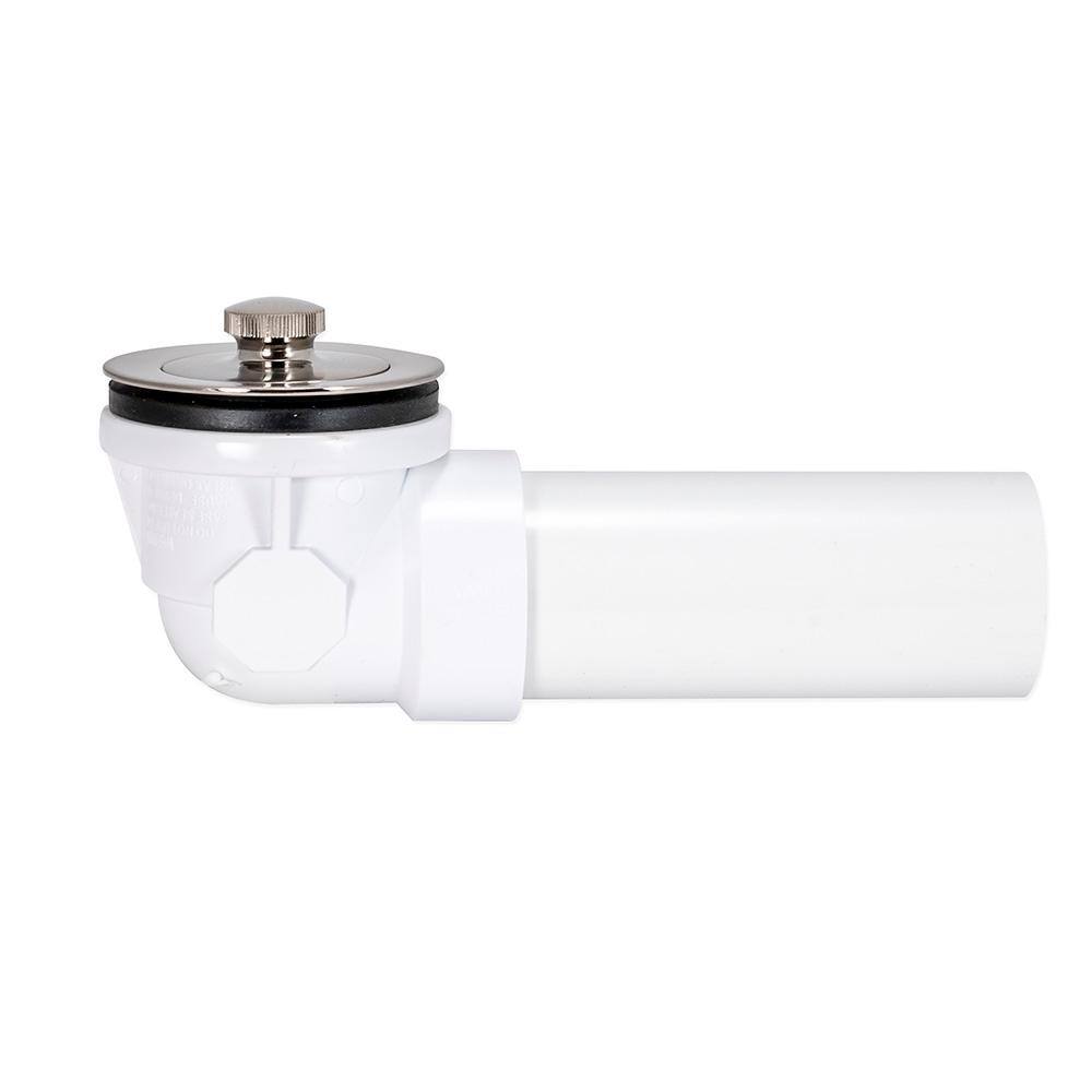 Brushed Nickel Lift and Lock Drain Kit with PVC Tubing