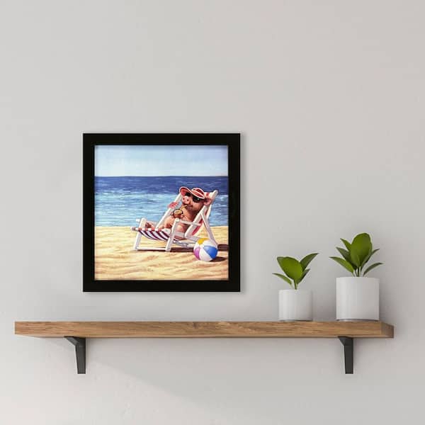 Heffernan 1 Piece Framed Giclee Animal Art Print 11 in. x 11 in.