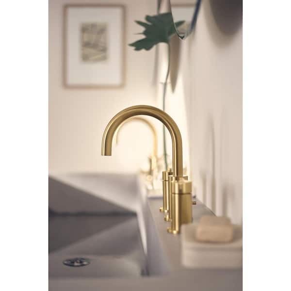 Golden Value 230ｘ1400ｘ1950 Moen Sleek Brushed Gold One-Handle, Single-Hole Pulldown Kitchen