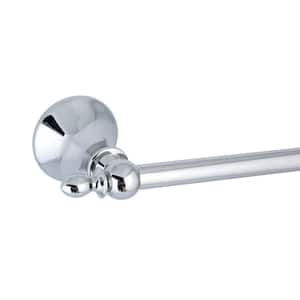 MODONA FLORA 24 in. Double Towel Bar in White Porcelain and Polished Chrome  9924D-A - The Home Depot