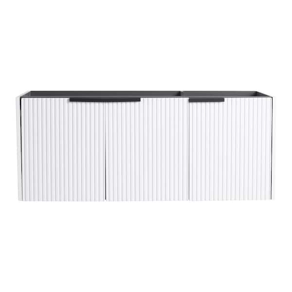 48 in. Bath Vanity Cabinet without Top in White Unassembled