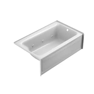SIGNATURE 60 in. x 36 in. Whirlpool Bathtub with Right Drain in White