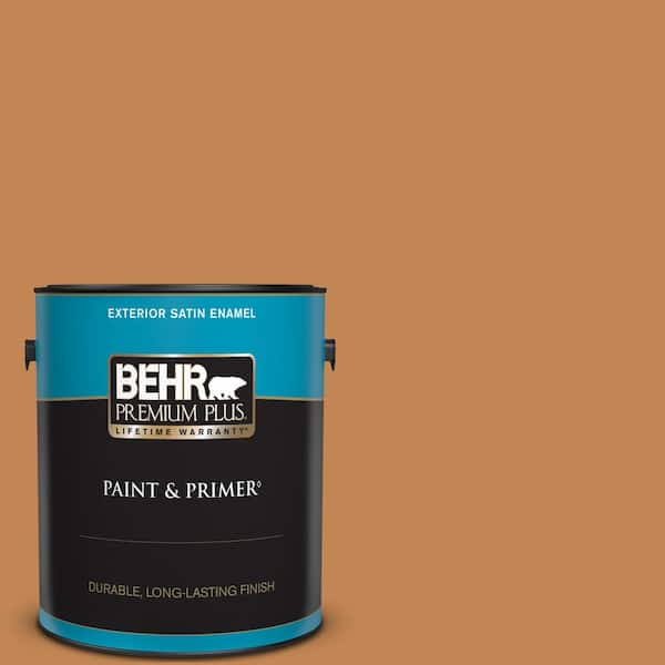BEHR PREMIUM PLUS 1 gal. #280D-6 Mulling Spice Satin Enamel Exterior Paint & Primer