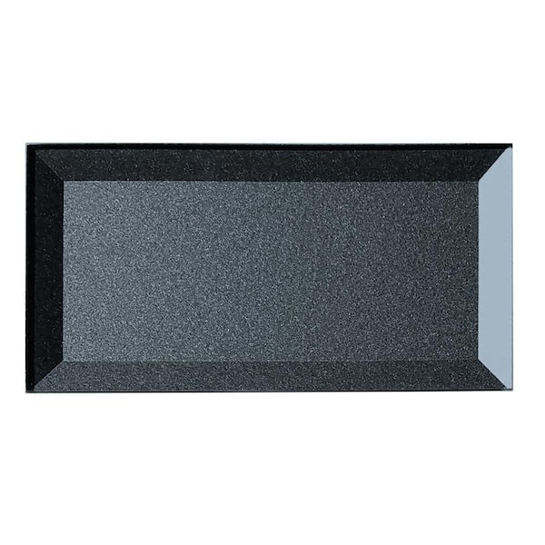 ABOLOS Secret Dimensions Glossy Blue Gray Beveled Subway 3 in. x 6 in ...