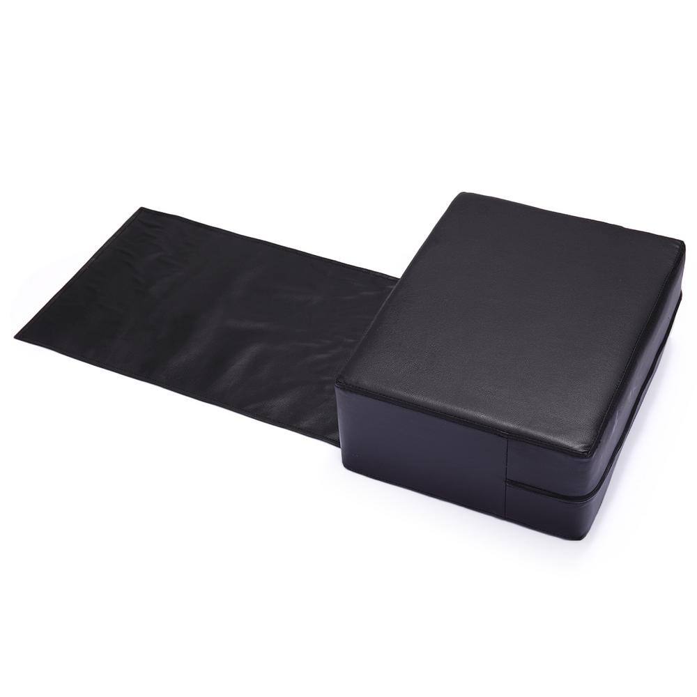 Black PVC Leather Child Salon Booster Seat Cushion with Metal Frame