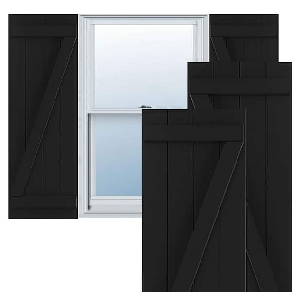 Ekena Millwork 21-1/2 in. x 45 in. True Fit PVC Four Board Joined