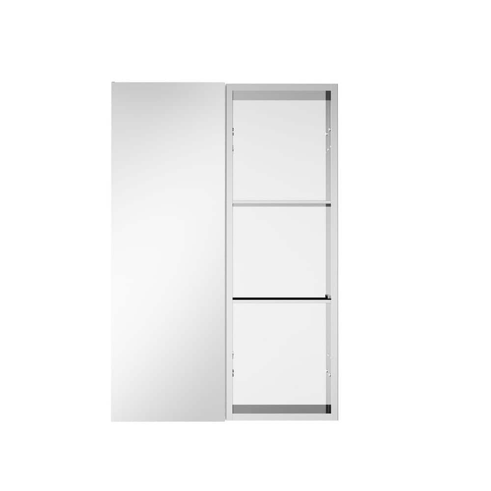24 in. W x 36 in. H Rectangular Combo Recess/Surface Mount Medicine Cabinet with Mirror, Soft Close Door price history on PriceWatchPro