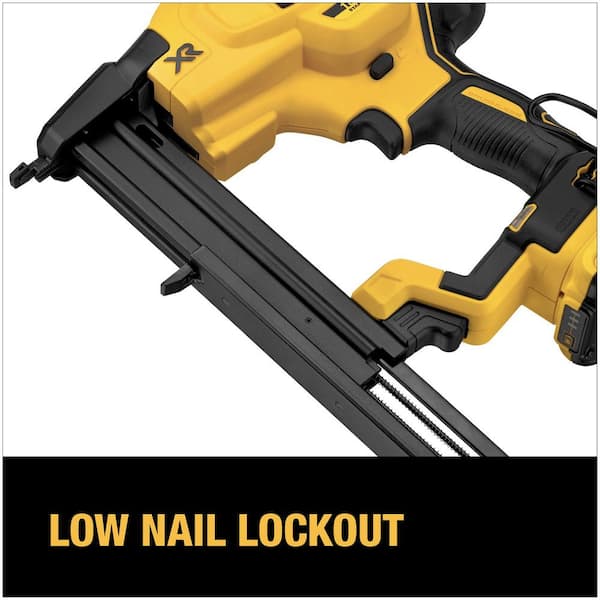 DEWALT - 20V MAX XR Lithium-Ion Cordless 18-Gauge Narrow Crown Stapler Kit with 2.0Ah Battery, Charger and Contractor Bag