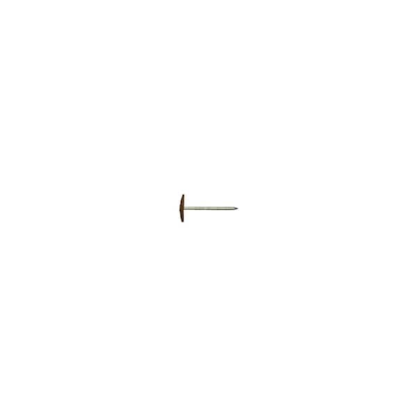 HUTTIG-GRIP 3 in. x 12-Gauge Electro Galvanized Steel Ring Shank Plastic Cap Roofing Nails (1 lbs./per box)