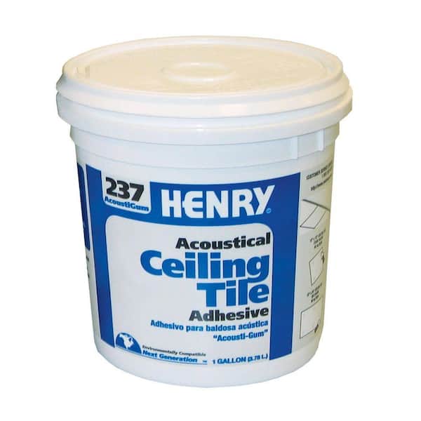 2) ea Henry 12016 Gallon # 237 Acoustical Ceiling Tile Latex Adhesive Glue