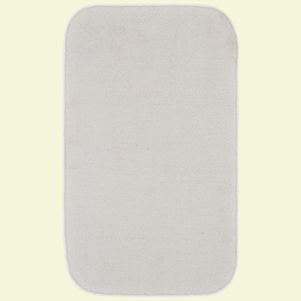 Garland Rug Gramercy 24 in. x 40 in. White Plush Bath Rug