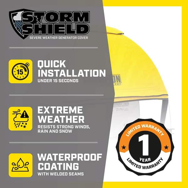 Storm Shield Severe Weather Inverter Generator Cover by GenTent for 2,000 to 8,500-Starting Watts Inverters