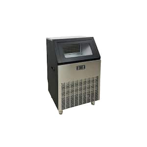 21.9 in. 264 lbs. Commercial Freestanding Air Cooled Ice Maker EB160F in Stainless Steel with 55 lbs. Basket