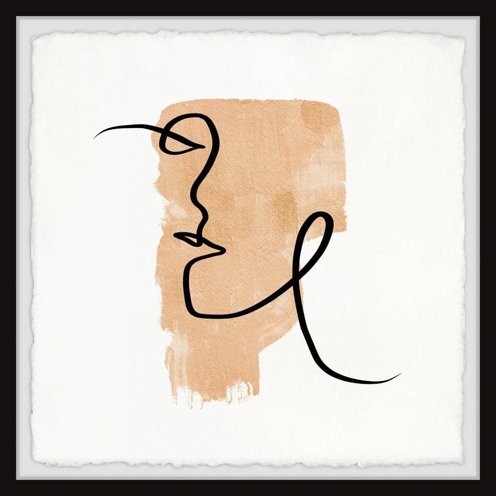Random Line by Marmont Hill Framed Abstract Art Print 12 in. x 12 in.