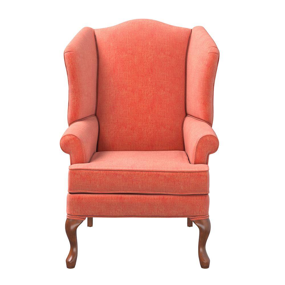 Quality Components Plus Crawford Coral Wing Back Chair 7000 08 The Home Depot Quality Components Plus Crawford Coral Wing Back Chair 7000 08 The Home Depot