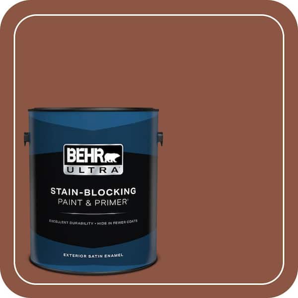 BEHR ULTRA 1 gal. #S180-7 True Copper Satin Enamel Exterior Paint & Primer