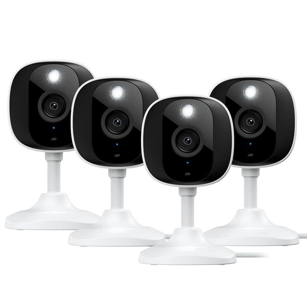 4-Pack 2K Resolution Outdoor/Indoor Security Camera with Color Night Vision, 2-Way Talk, Siren, 24/7 Recording price history on PriceWatchPro