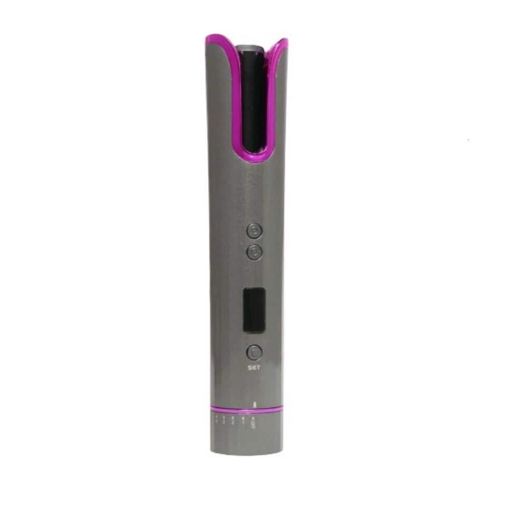 9.06 in. x 1.65 in. x 1.89 in. Automatic Cordless Hair Curling Iron 6-Setti