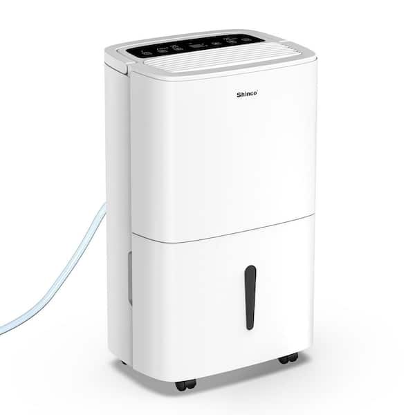 150 pt. 7,000 sq. ft. Dehumidifier in White with Pump, Auto Defrost, Dry Clothes Function, 24 H Timer