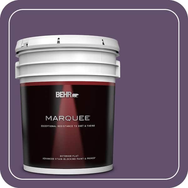 BEHR MARQUEE 5 gal. #660D-7 Blackberry Farm Flat Exterior Paint & Primer