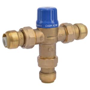 3/4 in. Push-to-Connect Union Brass Heat Guard 110-D Thermostatic Mixing Valve