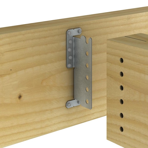 12-Gauge ZMAX Galvanized Concealed Joist Tie with (6) Long Pins