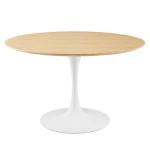 Lippa 47 in. Round Natural Wood Dining Table (Seats-4)