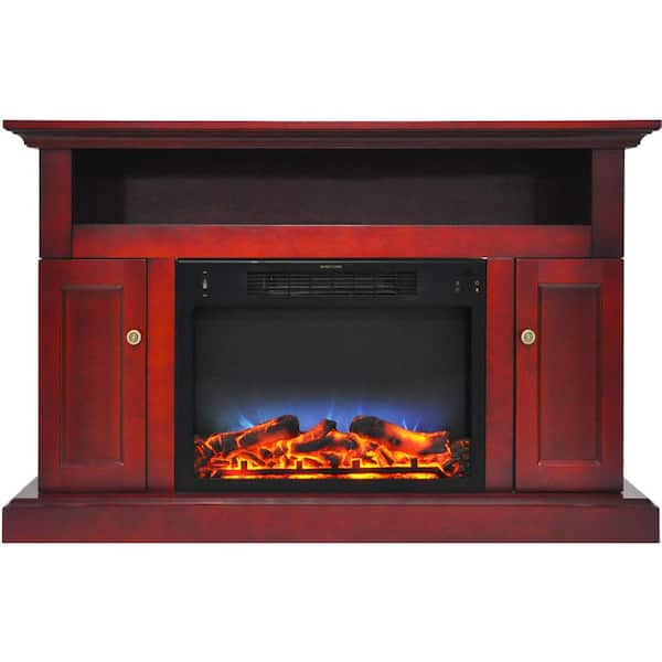 Cambridge Sorrento Electric Fireplace with Multi-Color LED insert and ...