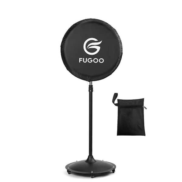 20 in. Heavy Duty Outdoor Fan Cover Black,Fit in Pedestal/ Wall Mount Fans,Waterproof,Dustproof Protection,UV Resistant