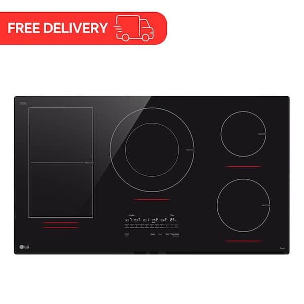 36 in. Smart Induction Cooktop with 5 Induction Elements, 5.0 kW Power Element, ThinQ