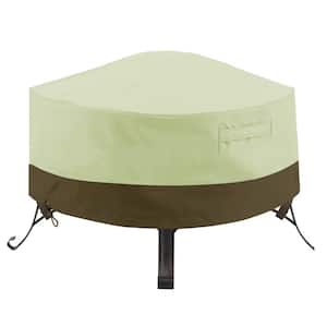 50 in. Beige Durable Weather-Resistant Fire Pit Cover