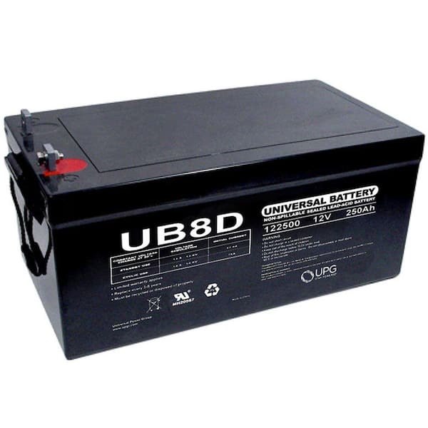 UPG 12-Volt 250 Ah L4 Terminal Sealed Lead Acid (SLA) AGM Rechargeable Battery