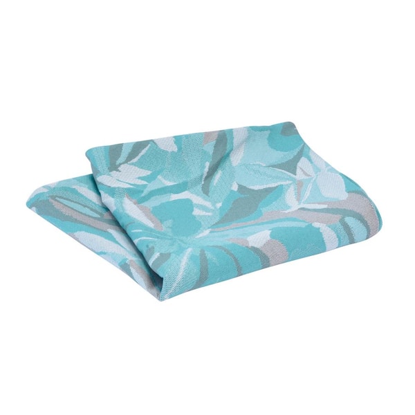 Astella Pacifica 24 in. x 24 in. Dewey Spa Square Outdoor Throw Pillow Cover