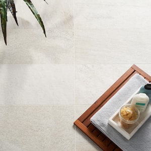 SkyTech Miami White 11.81 in. x 23.62 in. Matte Porcelain Floor and Wall Tile (11.62 sq. ft./Case)