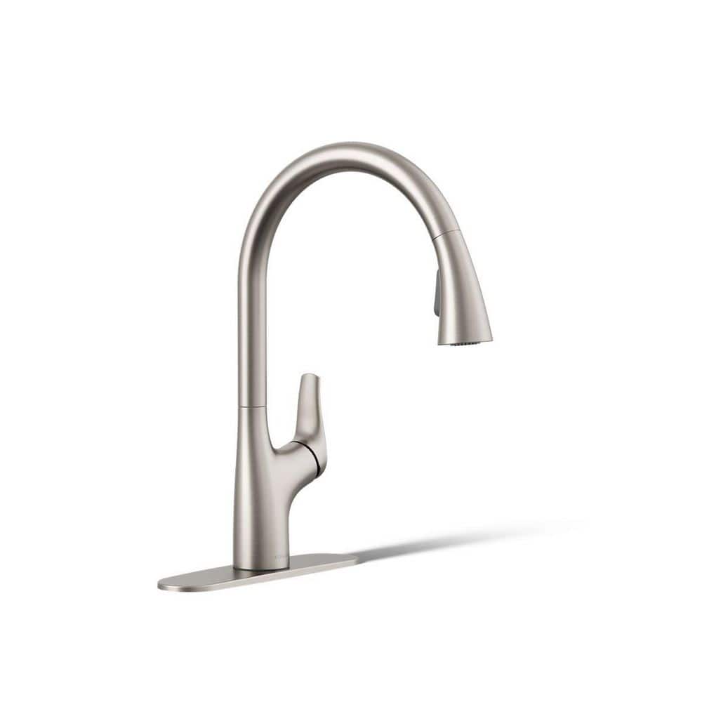 Trove Single-Handle Pull Down Sprayer Kitchen Faucet in Vibrant Stainless price history on PriceWatchPro