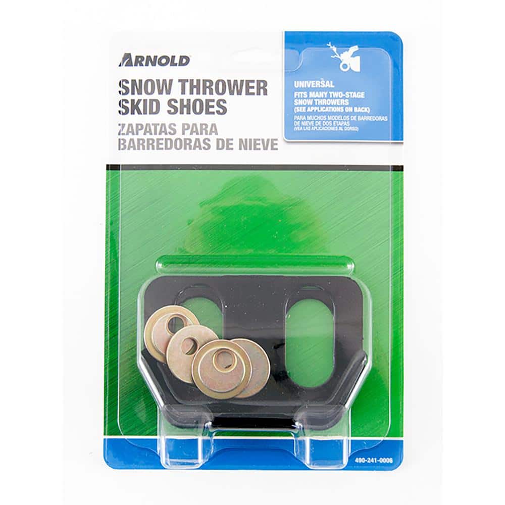 Arnold Universal Snow Thrower Metal Skid Shoes -  490-241-0006
