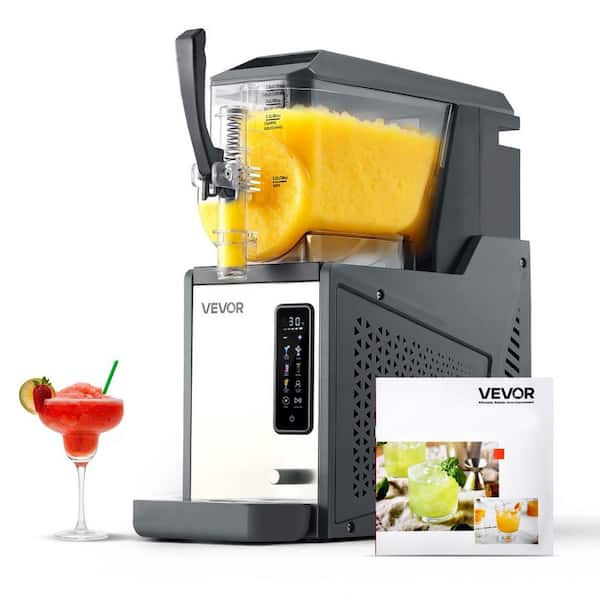 Slushie Machine, 4L/ 135 oz. No Ice Needed Slushy Machine for Home, Black, Snow Cone Machine, with Self-Cleaning