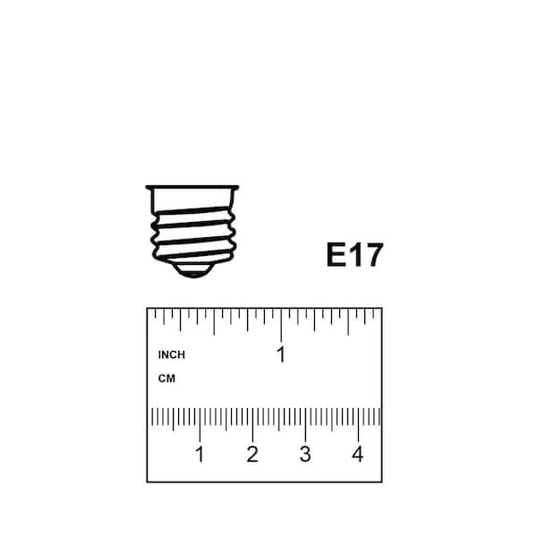 Feit Electric - 40-Watt Equivalent T8 Intermediate E17 Base Appliance LED Light Bulb, Warm White 3000K