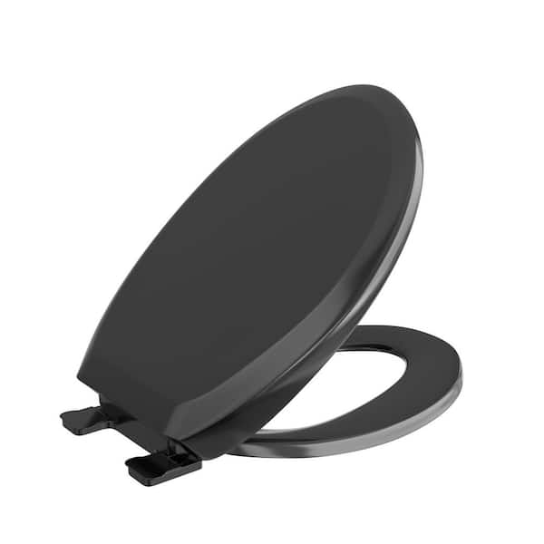 Elongated Toilet Seat in Black