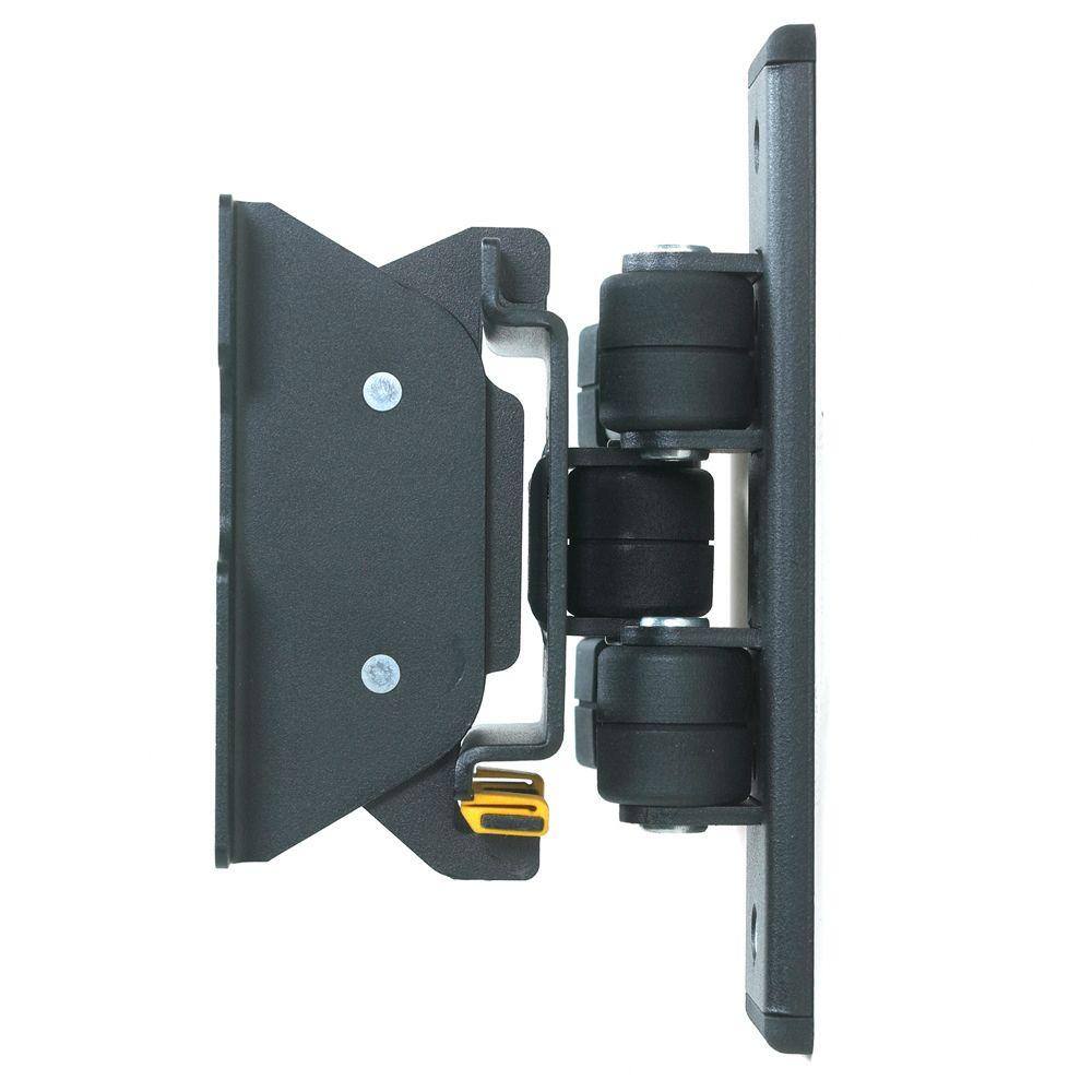 Black Steel Full Motion Dual Arm TV Wall Mount for 12"-25" Screens