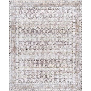 Lorelai Ivory/Brown Traditional 5 ft. x 7 ft. Indoor Area Rug