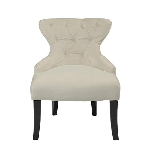 OSP Home Furnishings Curves Oyster Velvet Accent Chair