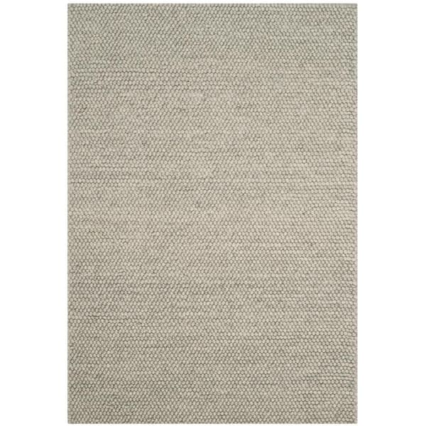 Natura Silver Doormat 3 ft. x 5 ft. Solid Area Rug