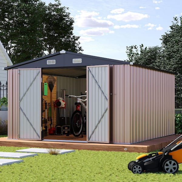 Reviews for Sizzim 8 ft. W x 12 ft. D Tool Shed Metal Storage Shed