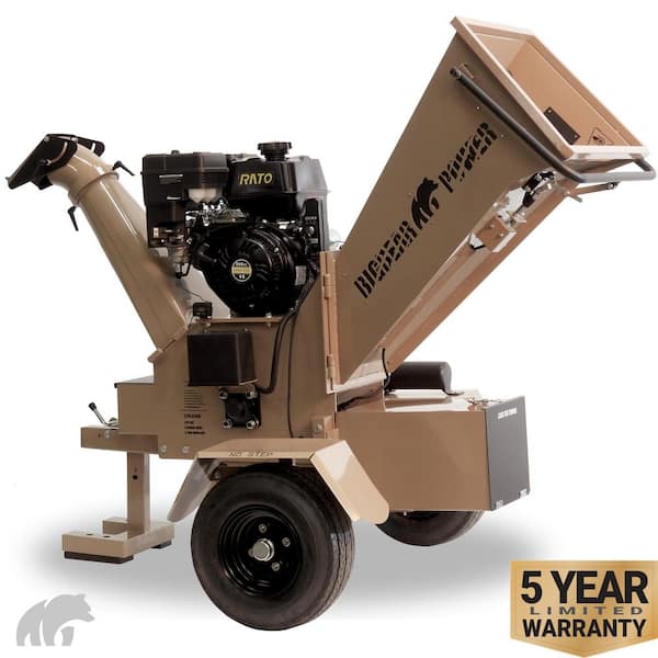 Tornadic 5 in. 15 HP Gas Powered Commercial Chipper Shredder, Self Feeding, Tow Package, Electric Start